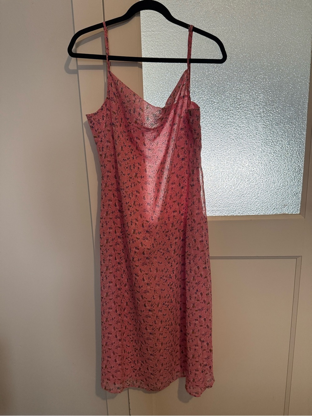 re:named Pink Floral Slip Dress
